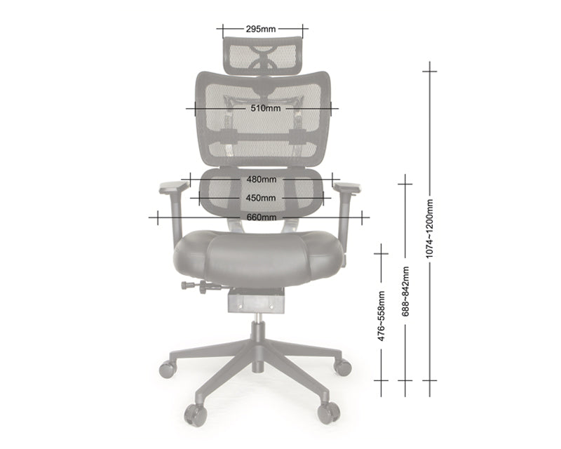 Medidas de silla ergonómica de Ergonomics