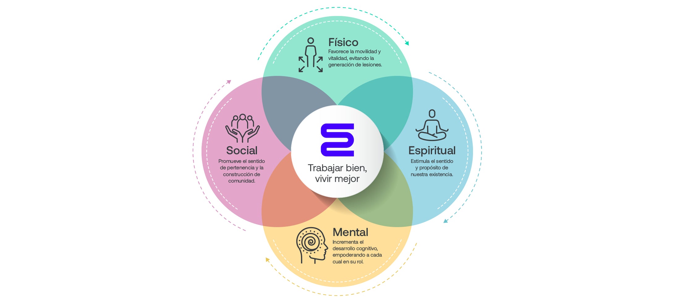 Las 4 dimensiones de la salud por Ergonomics | Ergonomics Chile