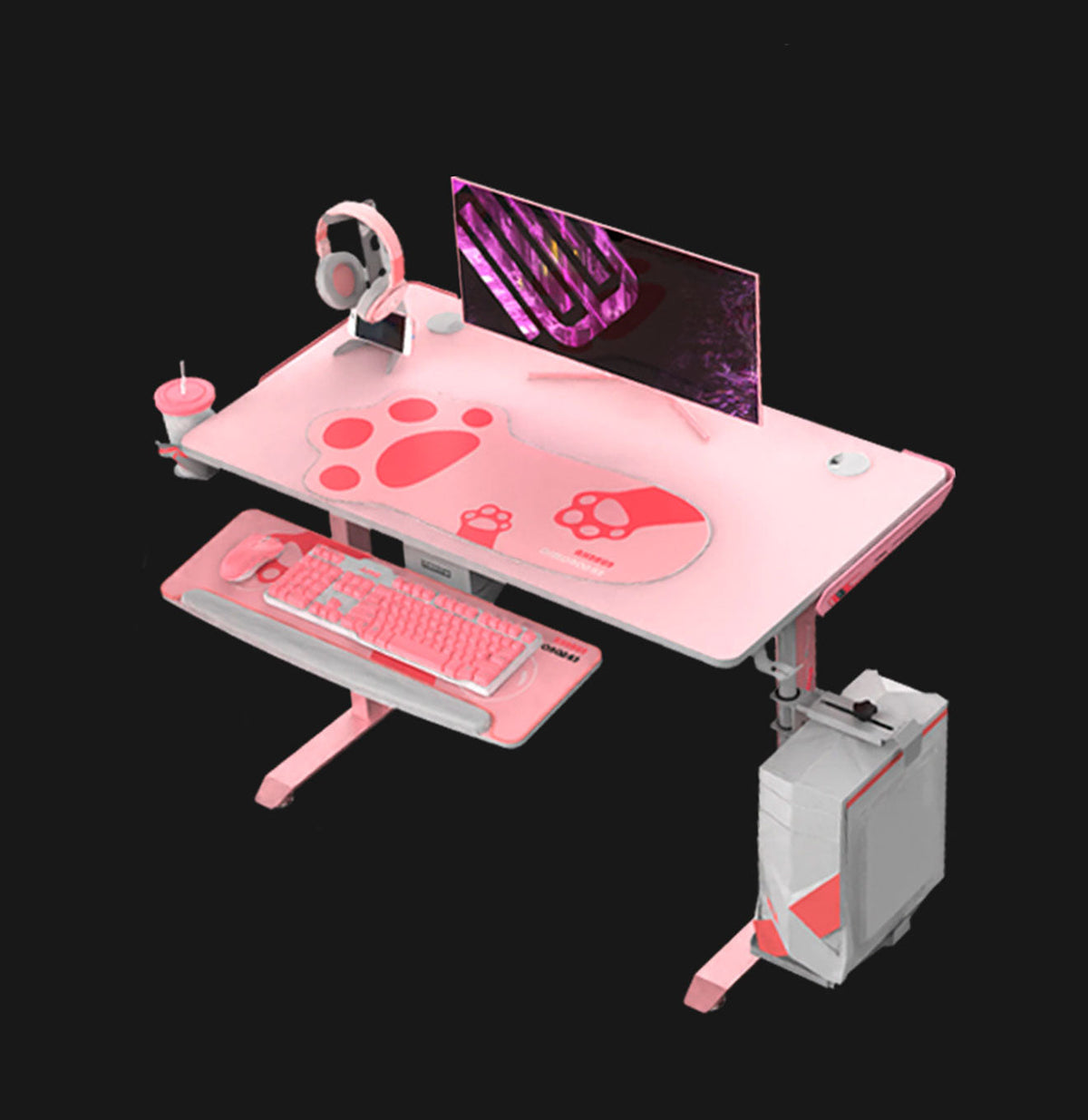 Escritorio Gamer EUREKA Modelo VENUS | Ergonomics Chile